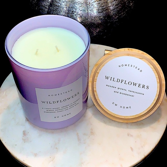 DW HOME CANDLE WILDFLOWERS HOMESTEAD RICHLY SCENTED NEW 2 WICK SOYWAX 27 oz - Picture 4 of 7